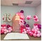 12Pcs Hot Pink Round Foil Balloons, 22" 15" 10" 4D Helium Ball Balloon, Metallic Pink Foil Balloon for Birthday Graduation Wedding Anniversary New Year Eve Disco Prom Party Decorations